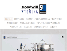 Tablet Screenshot of goodwillwy.org